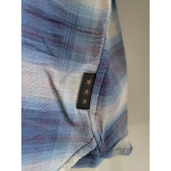 John Varvatos blue Plaid Button Down shirt Casual size XL designer long sleeve - Picture 8 of 10